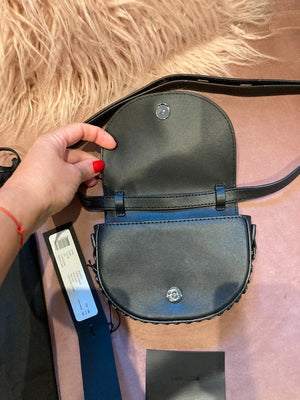 Clutch bag Karl lagerfeld noir cuir avec etiquette