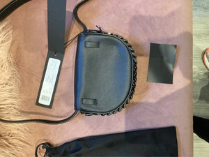 Clutch bag Karl lagerfeld noir cuir avec etiquette