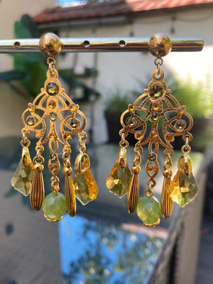 Boucles d’oreilles acier inoxydable long 6,5 cm excellent état