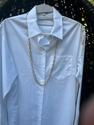 Collier sautoir en acier inoxydable  long 40 cm excellent état