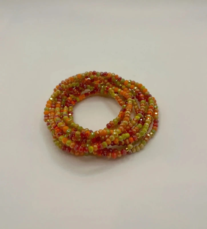 Lot de 10 bracelets perles de verre élastiques excellent état
