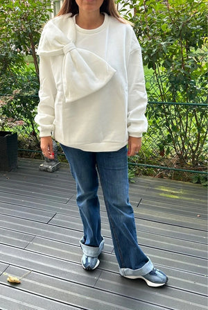 Sweat-shirt Max&Mila blanc neuf avec etiquette taille unique